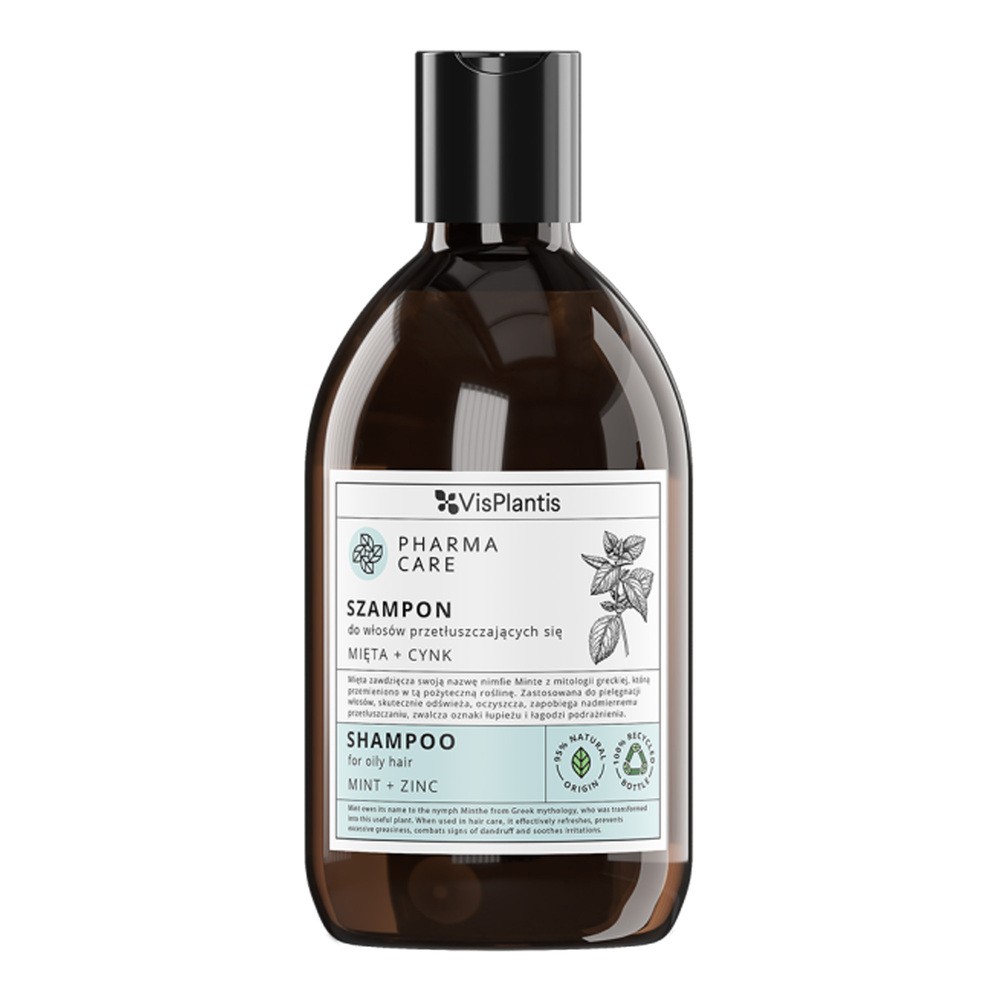 Szampon do włosów przetłuszczających się Mięta Cynk Pharma Care 500ml