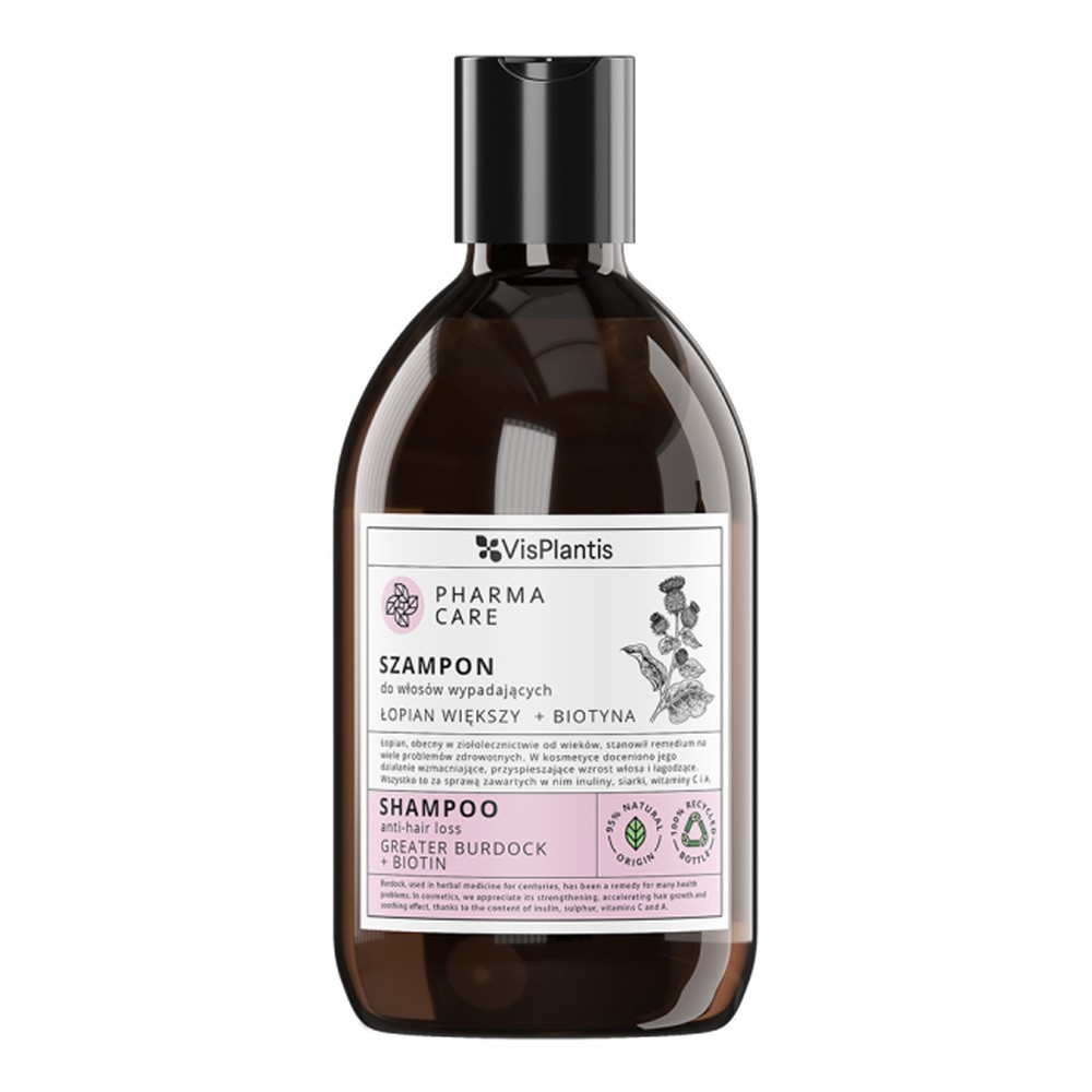 Vis Plantis Pharma Care Łopian + Biotyna -  Szampon do włosów wypadających 500 ml