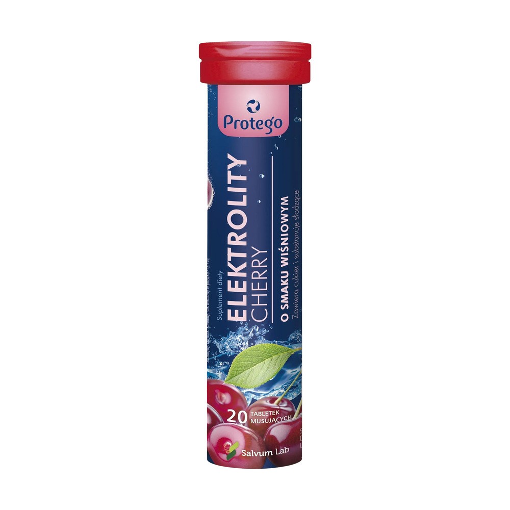 Protego Elektrolity Cherry x 20 tabl musujących