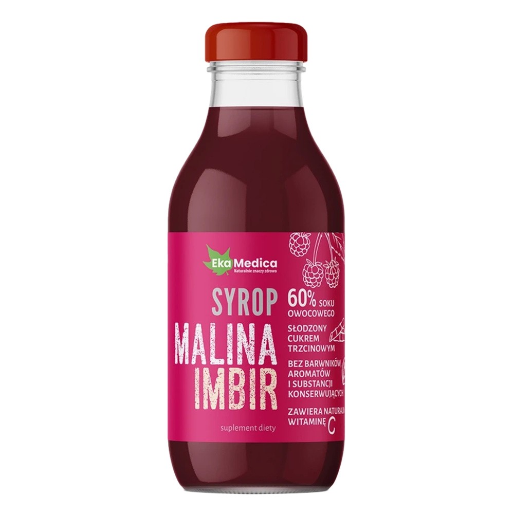 EkaMedica JaRo-Pol EkaMedica Malina Imbir, syrop z owoców malin z imbirem 300 ml 3524481