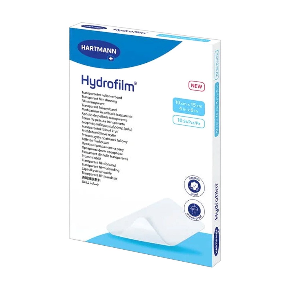 HARTMANN Opatrunek transparentny Hydrofilm® 10x15 cm, 10 sztuk