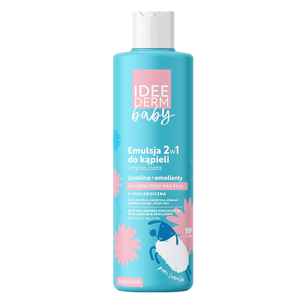 IDEE DERM Baby Emulsja 2w1 do kąpieli i mycia ciała, 400ml