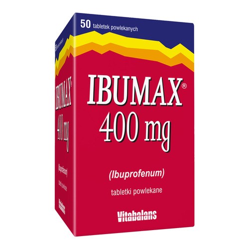 Vitabalans OY Ibumax 400 mg 50 tabletek powlekanych 8480221