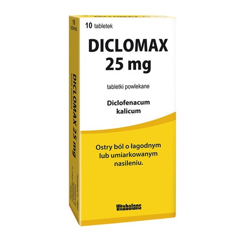 Diclomax 25mg, 10tabl. powl.