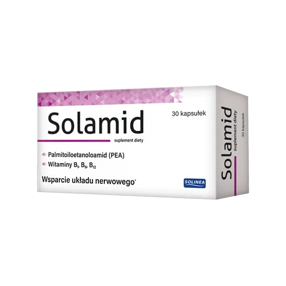 Suplement diety, Solinea, Solamid wsparcie układu nerwowego, 30 kapsułek