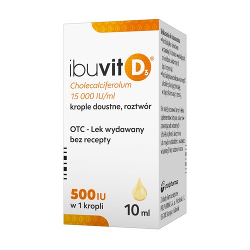 Ibuvit Kids - Lek z witaminą D3 krople, 10ml