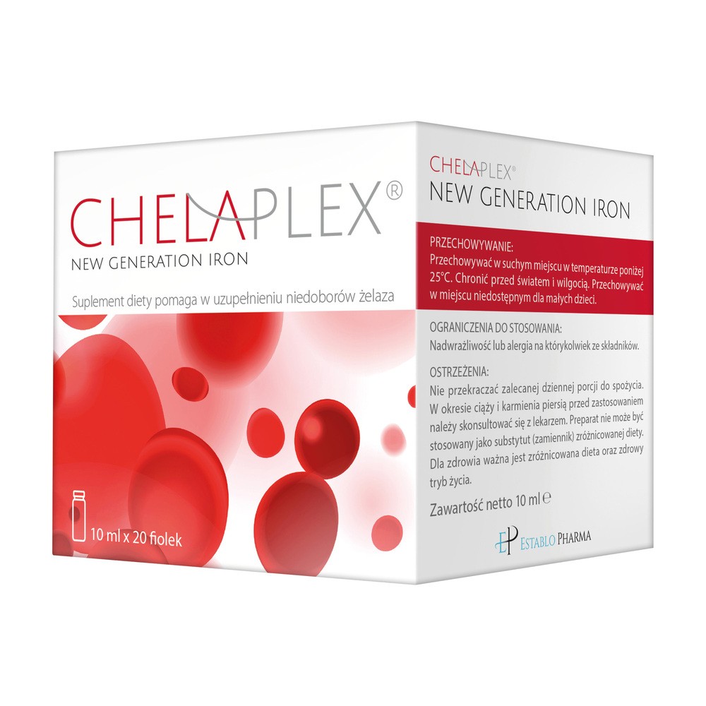 ESTABLO PHARMA Chelaplex Płyn doustny, 20fiolek x 10ml