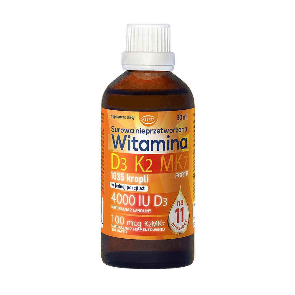 Asepta Witamina D3K2MK7 Suplement diety 30 ml