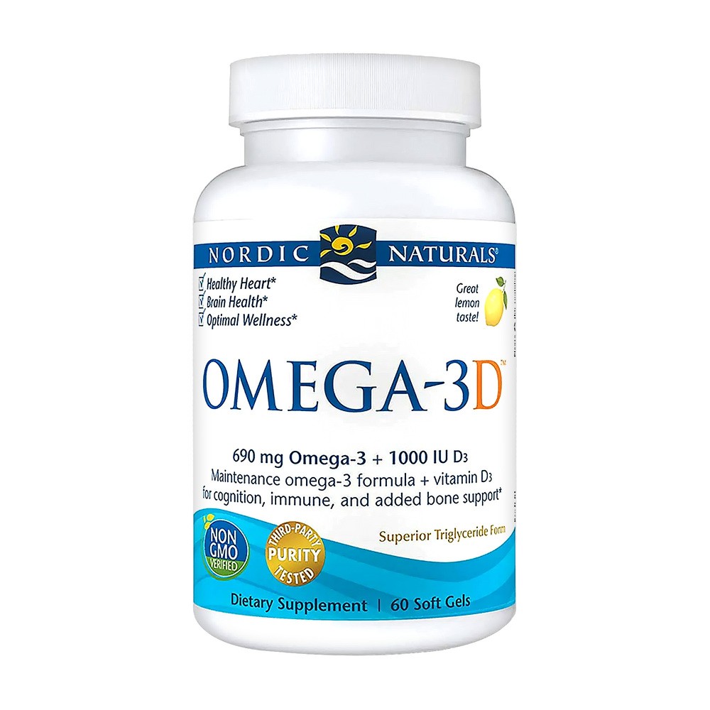 Nordic Naturals Omega-3D (60 kaps.)