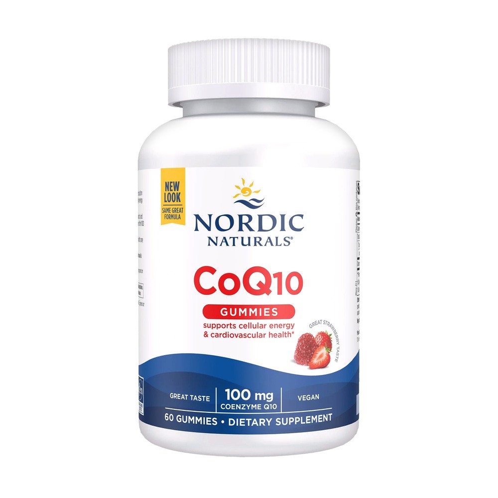 Nordic Naturals CoQ10 Gummies 100 mg ubichinon truskawka (60 żelków) Nordic Naturals