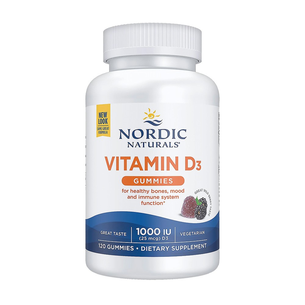 Nordic Naturals Vitamin D3 Gummies Wild Berry Jagoda (120 żelek) Nordic Naturals 336F-57135