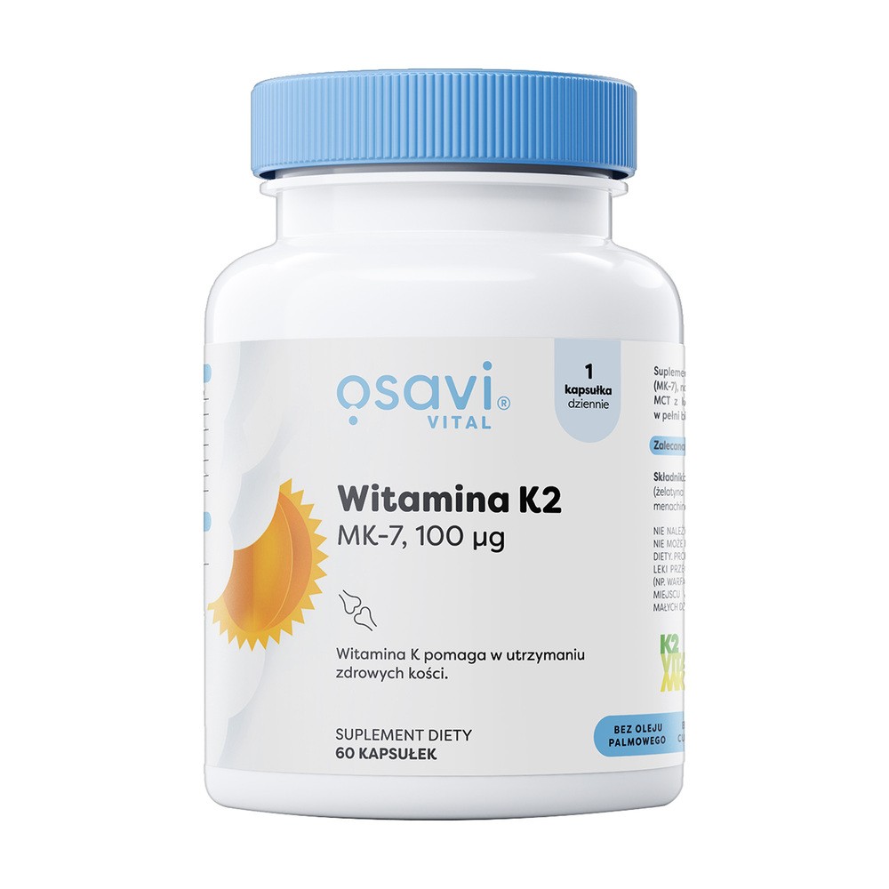 Osavi Witamina K2 MK-7 100 mcg Suplement diety 60 kaps.
