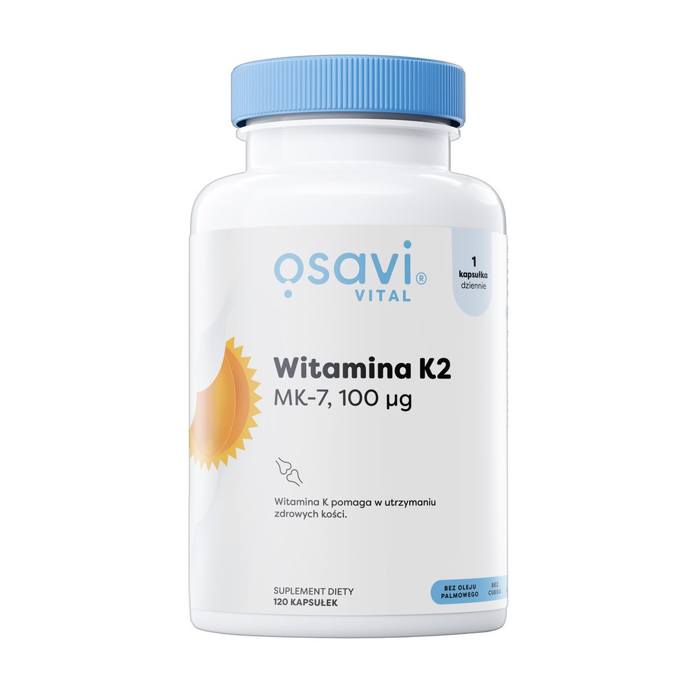 Osavi Witamina K2 MK-7 100 mcg Suplement diety 120 kaps.