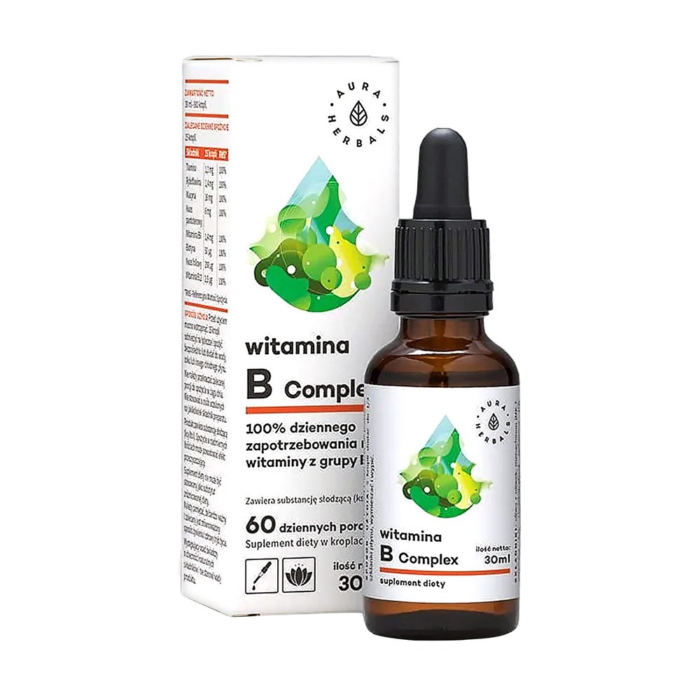 Aura Herbals Witamina B Complex Suplement diety 30 ml