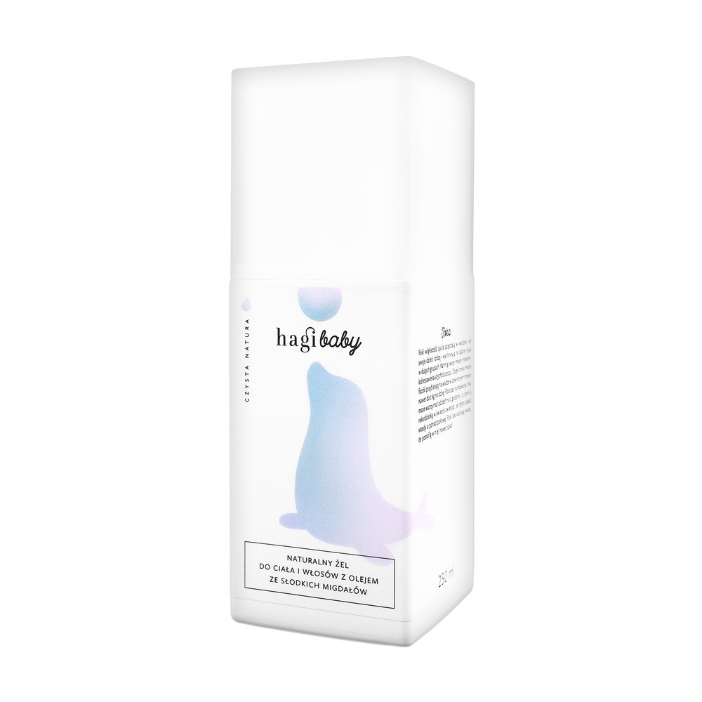 LABCHEM Hagi Baby naturalny żel do ciała i włosów z olejem ze słodkich migdałów 250 ml