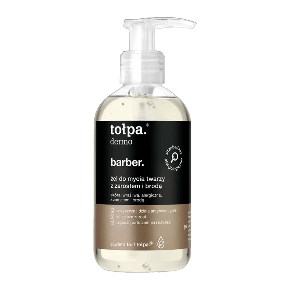 Tołpa dermo men barber żel do mycia twarzy z zarostem i brodą 150 ml