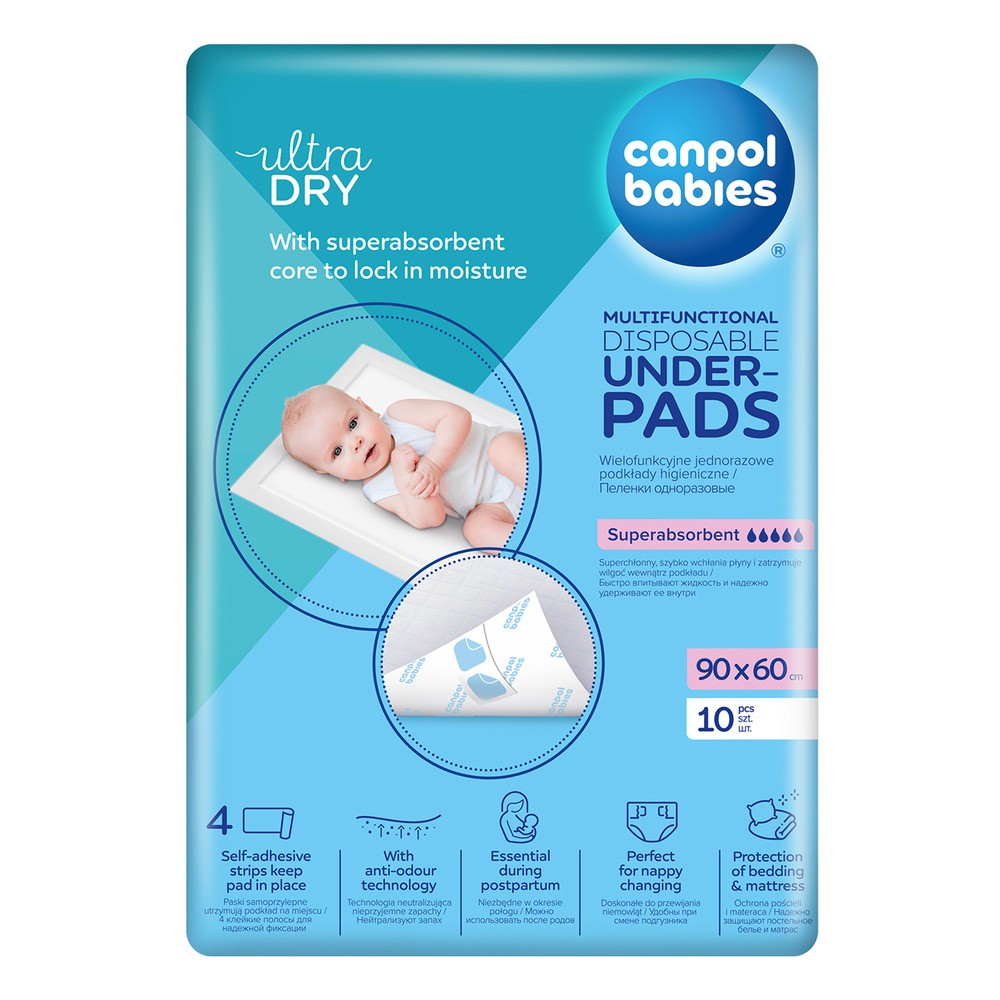 Canpol Canpol Babies, Podkłady higieniczne, jednorazowe, 10 szt.