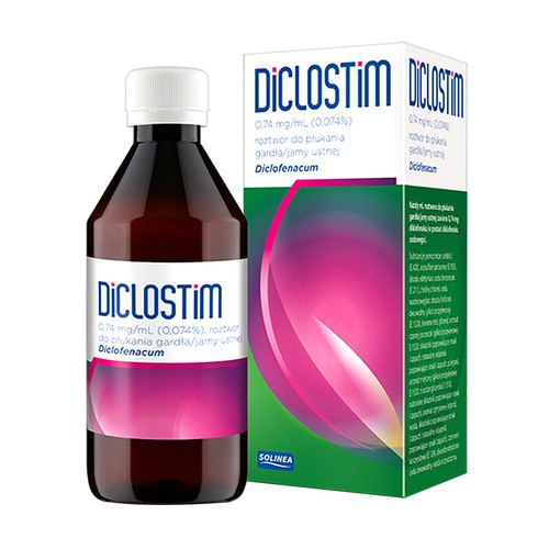 DICLOSTIM Roztwór do płukania gardła/jamy ustnej, 150ml