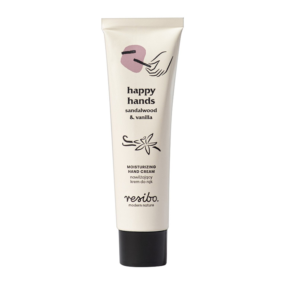 Resibo Resibo Happy Hands nawilżający krem do rąk drzewo sandałowe i wanilia 50 ml
