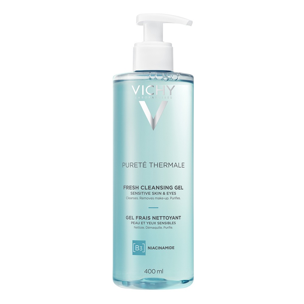 VICHY Purete Thermale żel odświeżający do mycia twarzy 400 ml