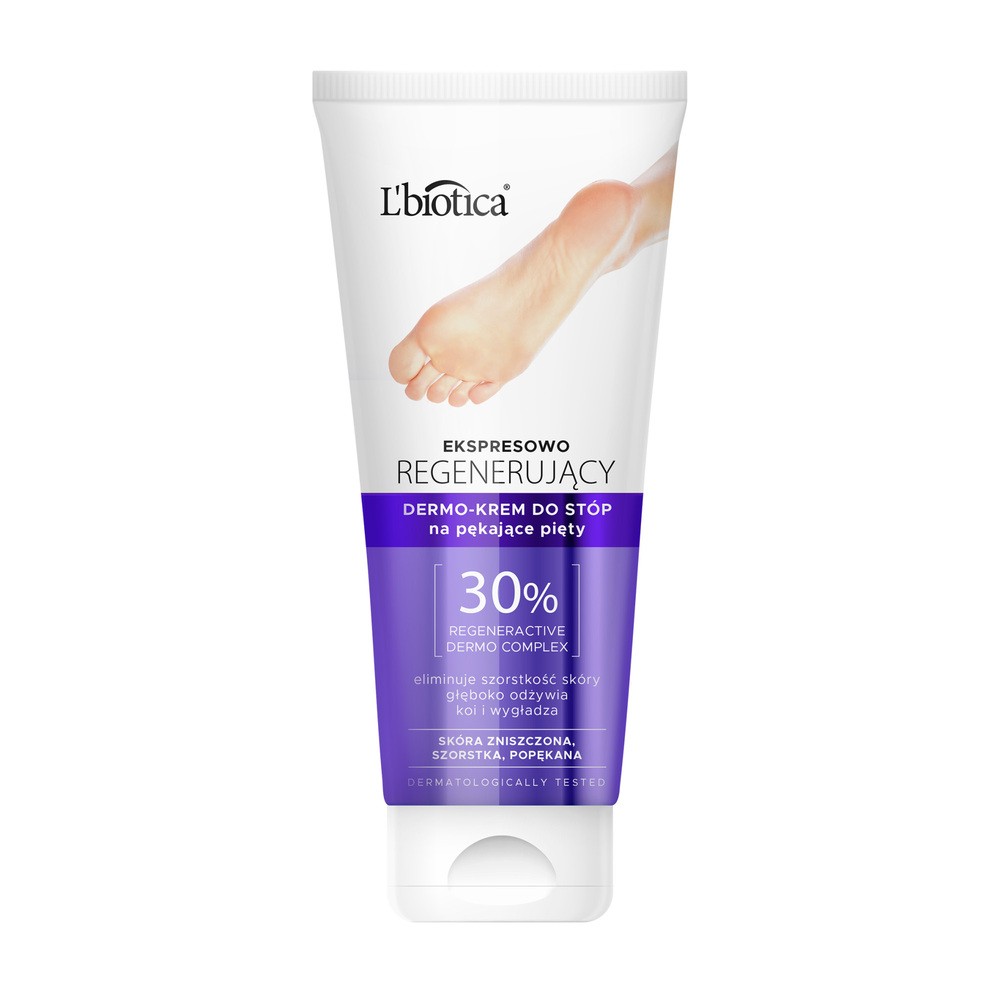 L'BIOTICA EKSPRESOWO REGENERUJĄCY DERMO-KREM DO STÓP 100ML