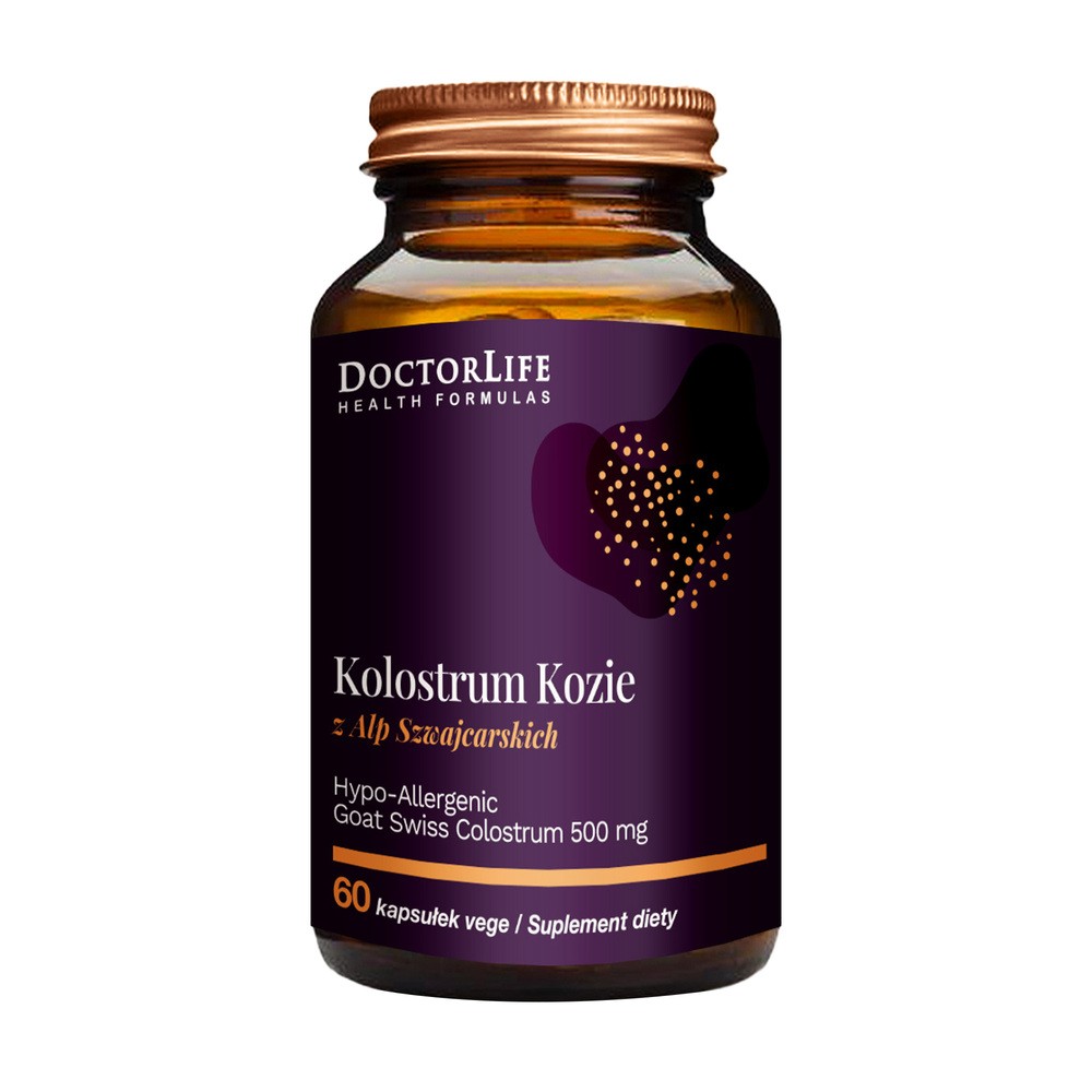 Kolostrum Kozie 500mg suplement diety 60 kapsułek