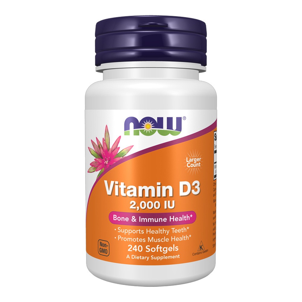 Now Foods NOW High Potency Vitamin D-3 2,000 IU 240caps
