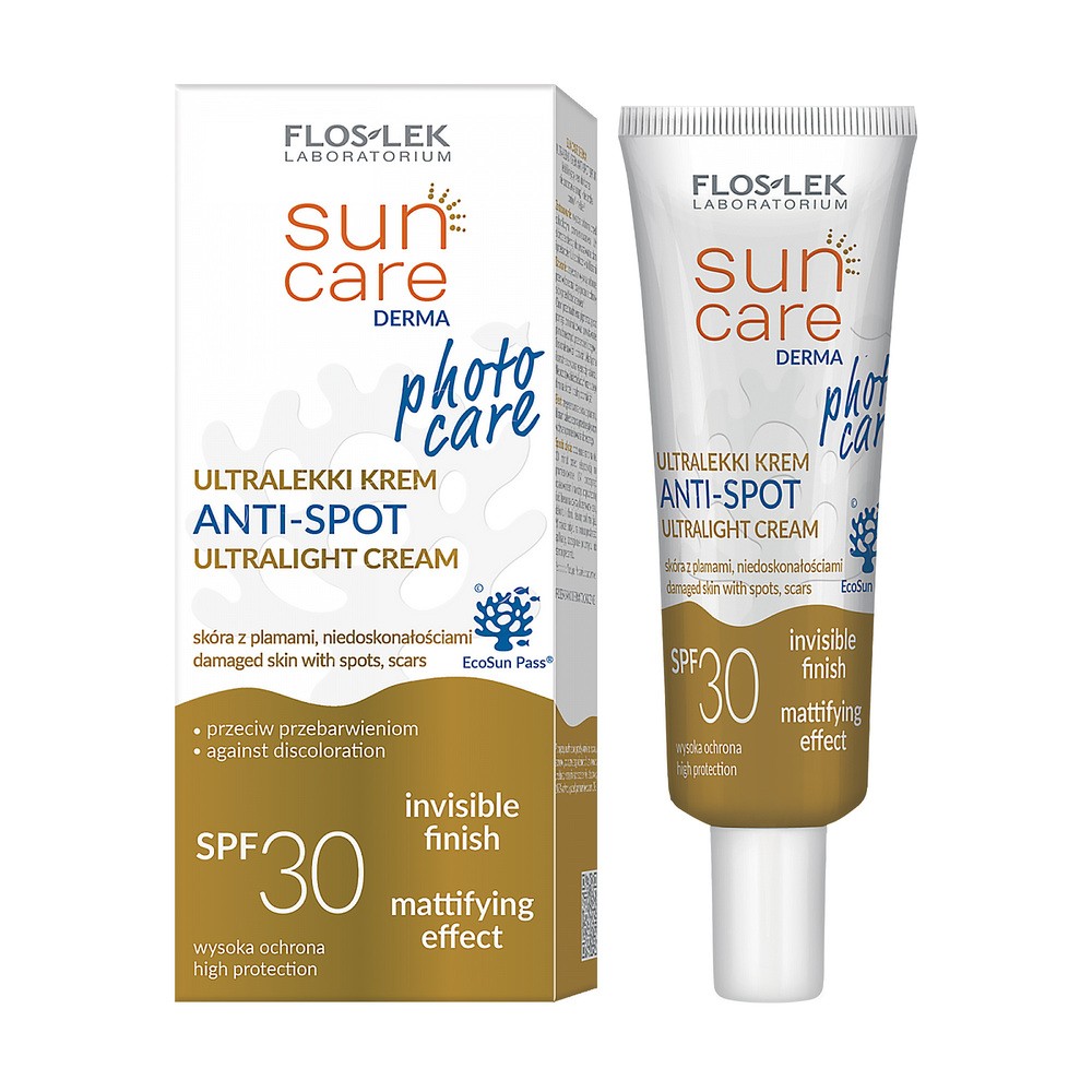 Floslek Sun Care Derma ultralekki krem do twarzy SPF30 30ml