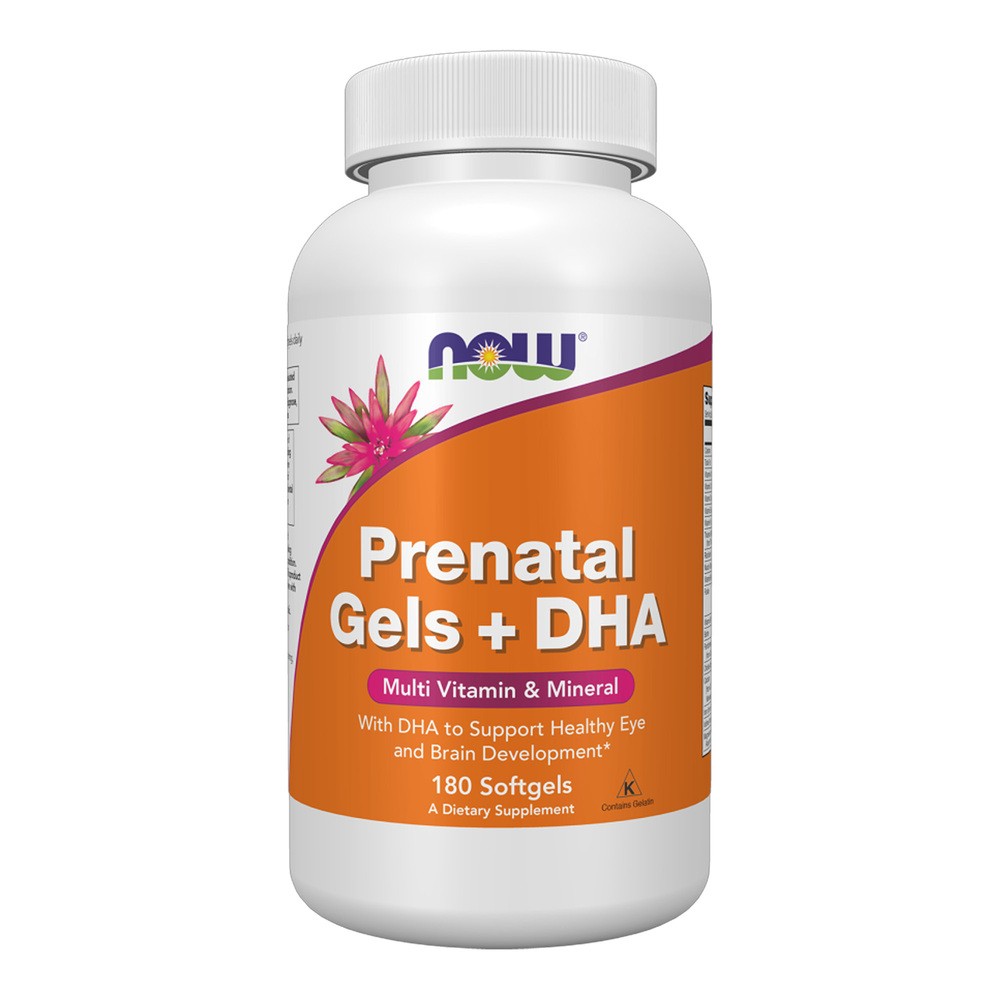 Now Foods NOW Prenatal Gels + DHA 180caps