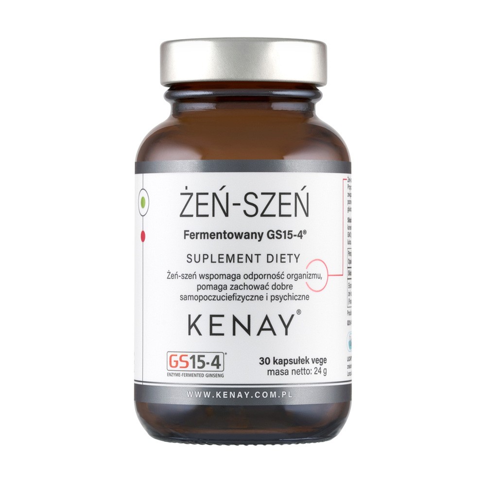 KENAY Żeń-szeń fermentowany GS15-4 x 30 kaps Kenay