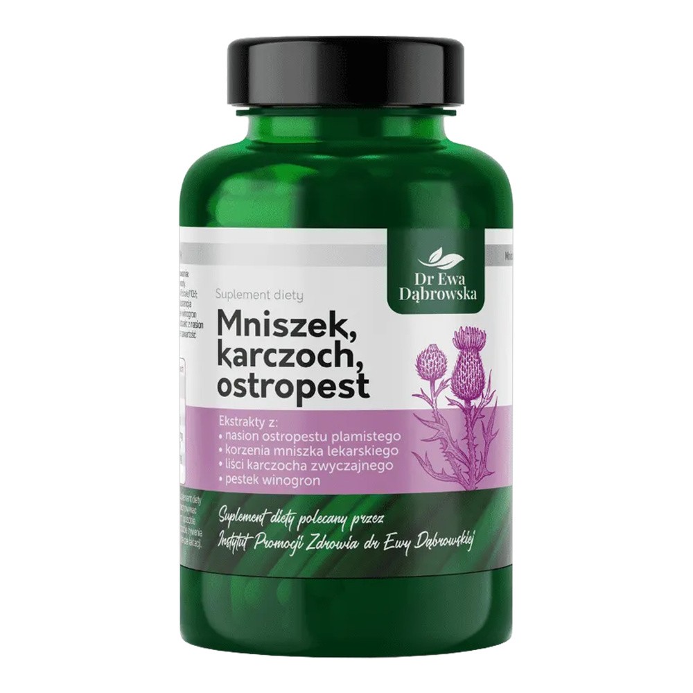 Mniszek, karczoch, ostropest Dr Ewa Dąbrowska 60 kaps.