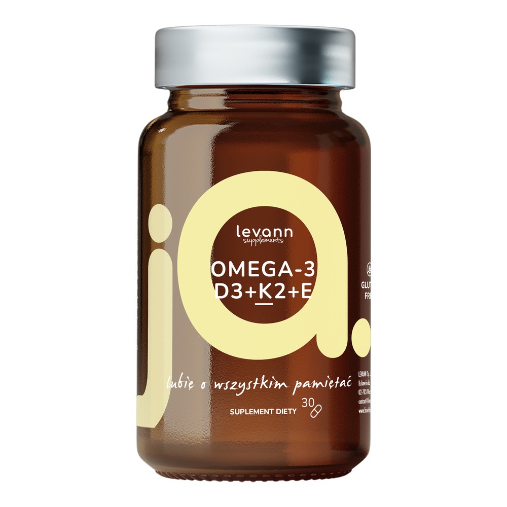 LEVANN “JA” SUPPLEMENTS OMEGA3+D3+K2+E SUPLEMENT DIETY JA W KAPSUŁKACH 30 KAPSUŁEK