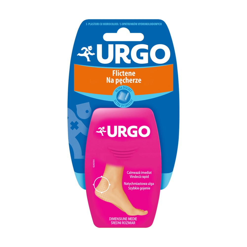 URGO URGO Plastry na pęcherze średnie 5 szt