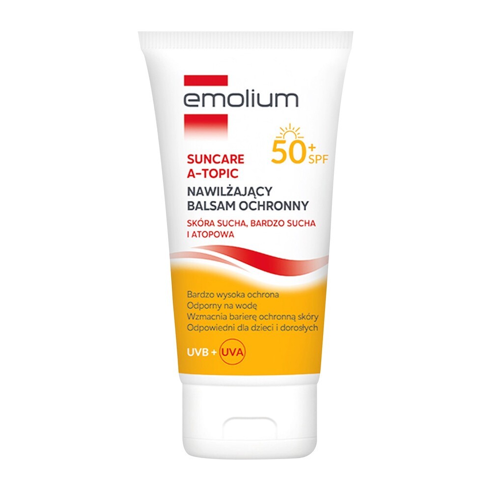 Emolium Suncare A-Topic SPF 50 Nawilżający balsam ochronny, 150 ml
