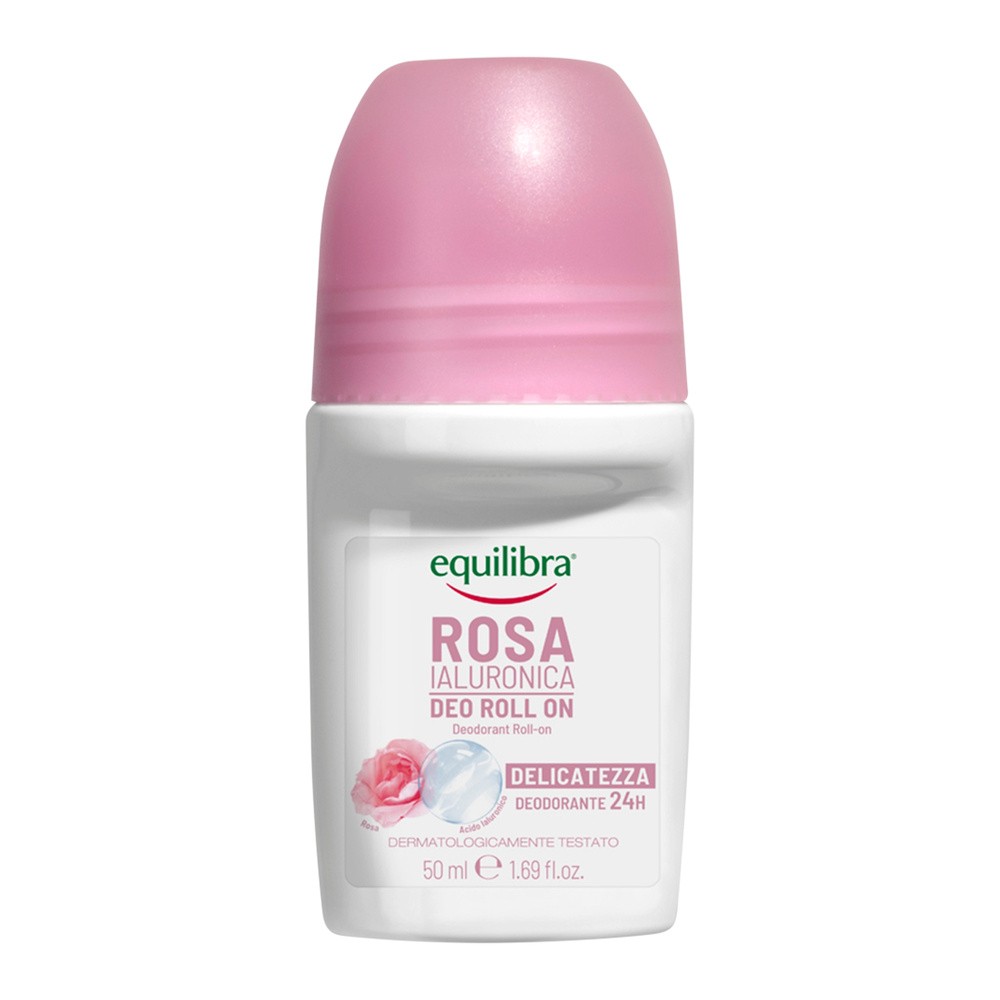 EQUILIBRA Rosa Różany dezodorant w kulce z kwasem hialuronowym, 50ml