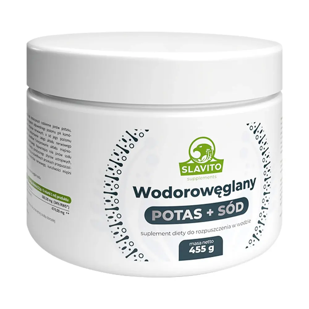 Suplement diety Slavito Wodorowęglany Potas + Sód 455 g (5900588006850)