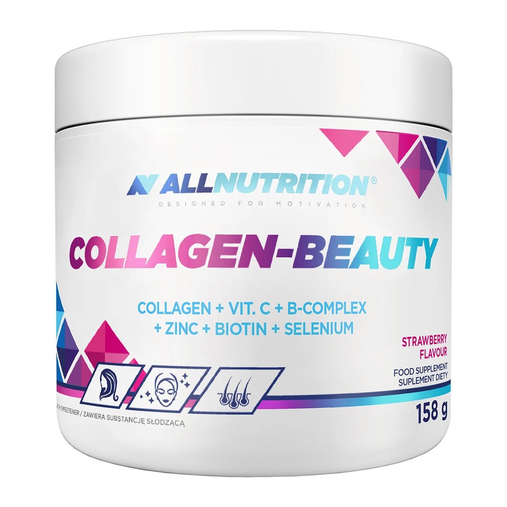 Allnutrition Collagen–Beauty Proszek o smaku truskawkowym, 158 g