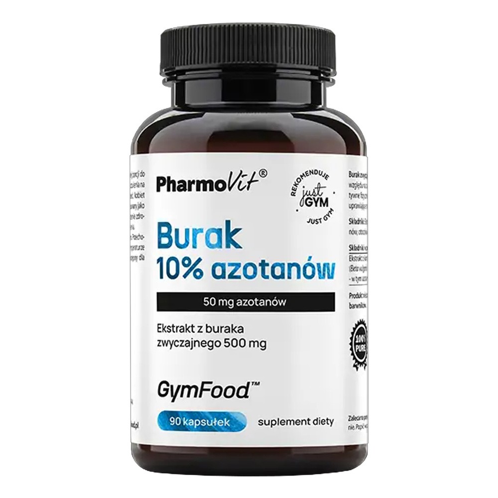 Pharmovit Burak 10% azotanów Suplement diety 90 kaps.