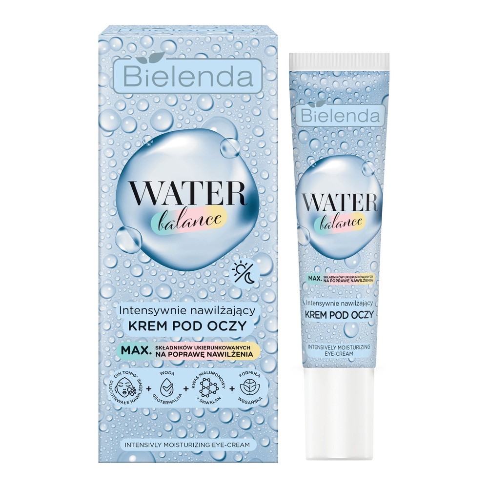 Bielenda Water Balance Intensywnie Nawilżający krem pod oczy na dzień i noc 15ml