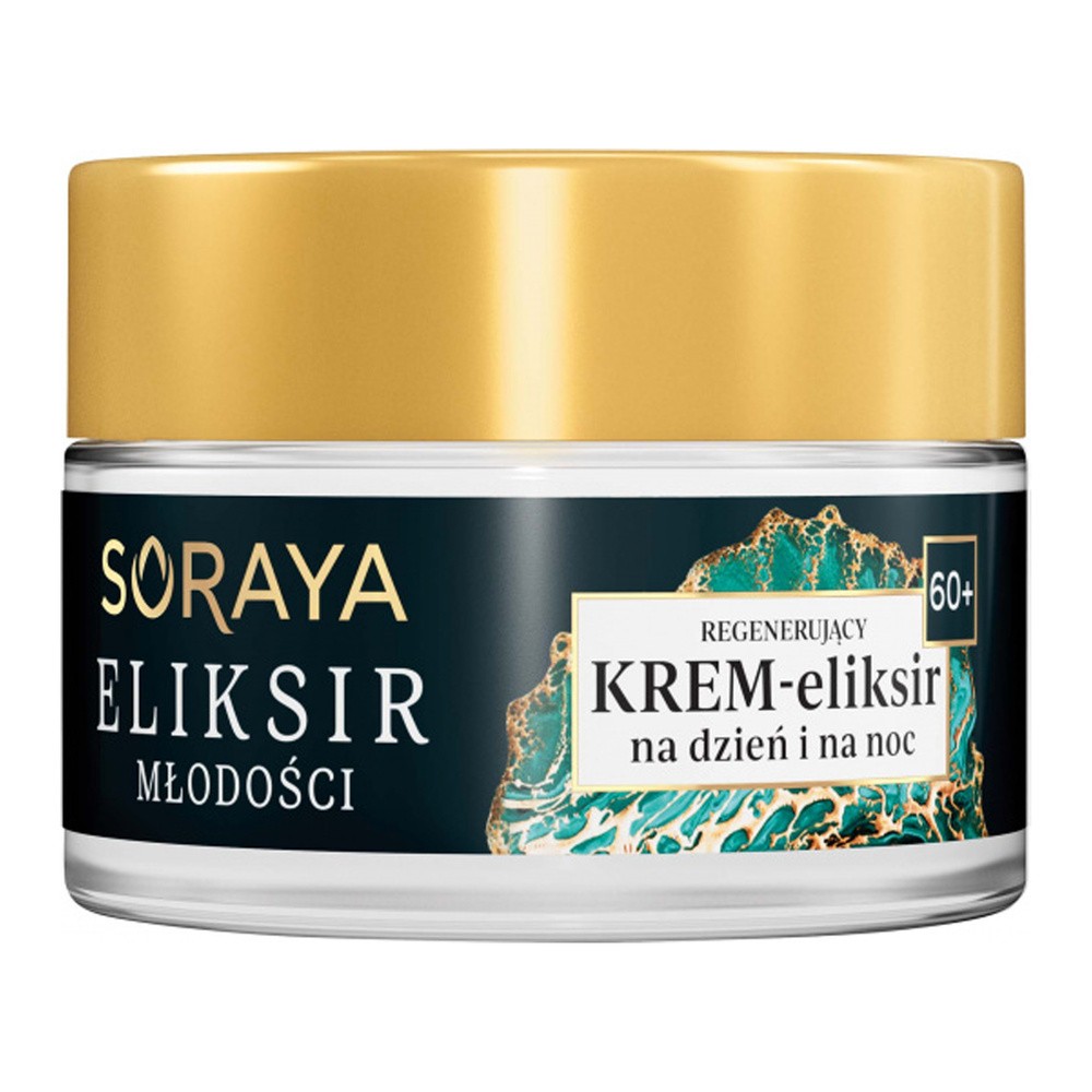 Soraya Eliksir Młodości Regenerujący Krem-Eliksir na dzień i na noc 60+ Złota Alga+ malachait kawior 50 ml