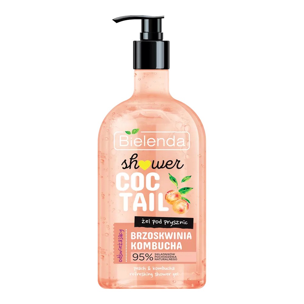 Bielenda Shower Coctail Żel pod prysznic odświeżający Brzoskwinia & Kombucha 400ml 134645