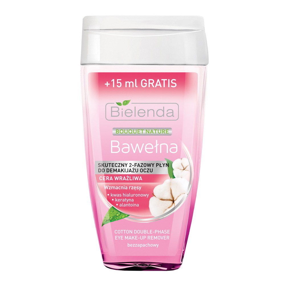 Bielenda Bawełna dwufazowy płyn do demakijażu oczu 125ml