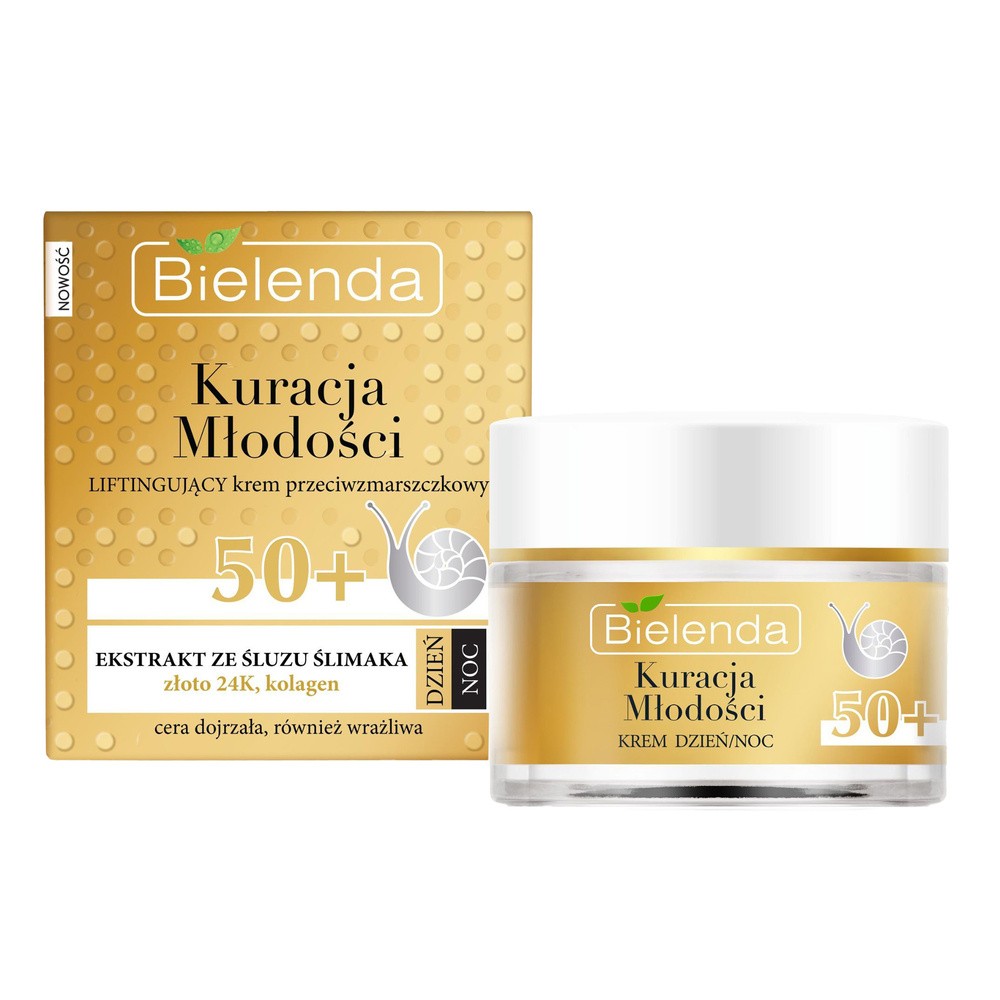 Bielenda Kuracja Młodości Liftingujący krem przeciwzmarszczkowy50+ 50ml