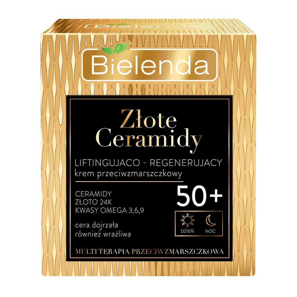 Bielenda Złote Ceramidy liftingująco-regenerujący krem przeciwzmarszczkowy 50+ 50 ml