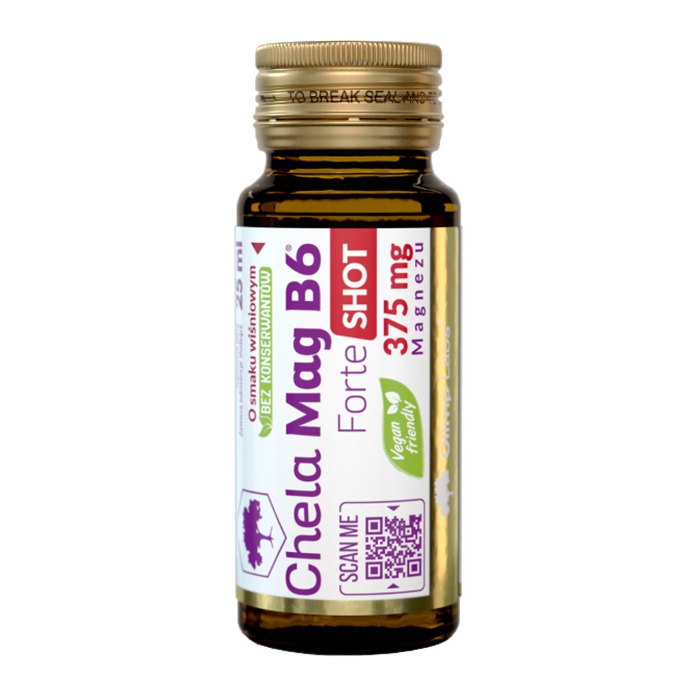 Olimp Chela-Mag B6 Forte Shot, smak wiśniowy, 25 ml