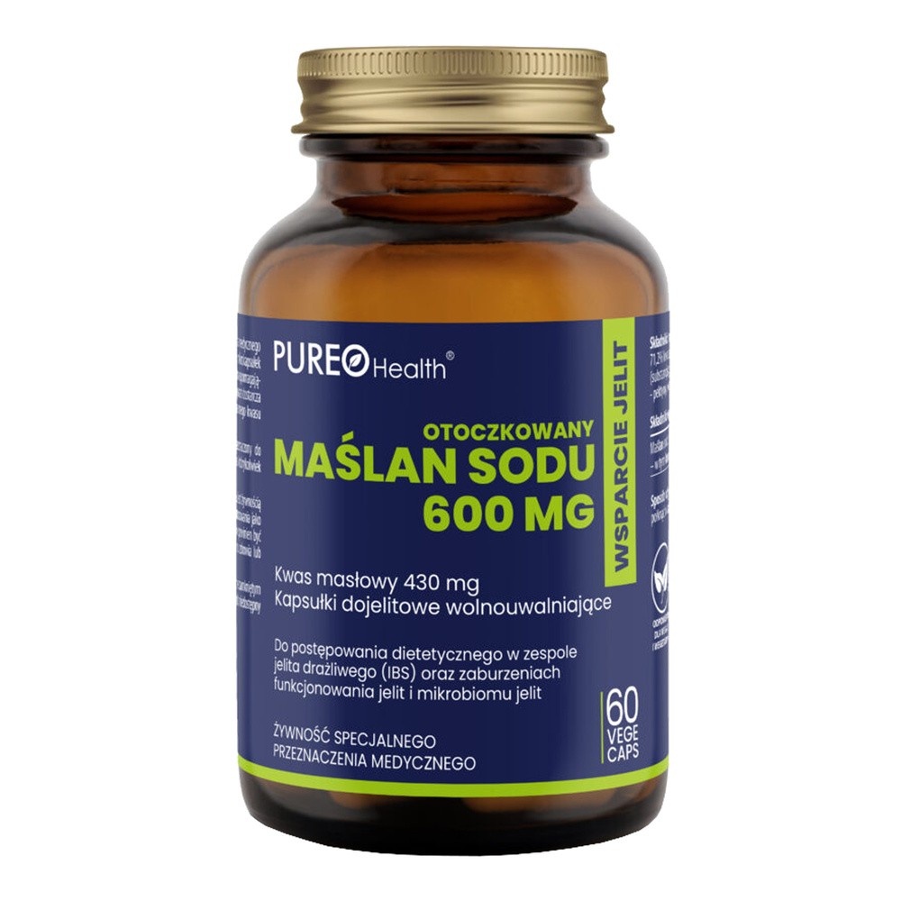 Pureo Health Maślan sodu 600 mg, kapsułki, 60 szt.
