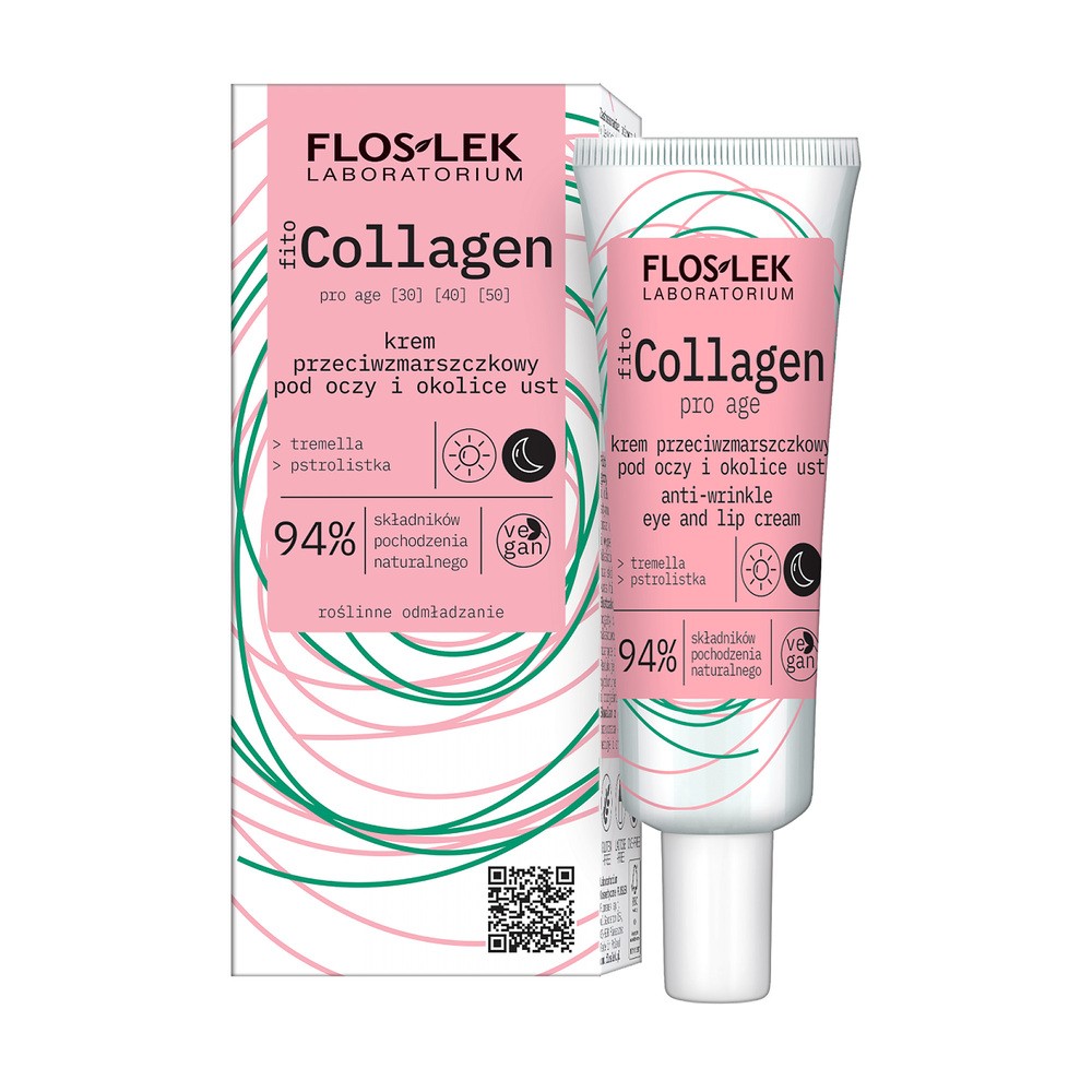 Flos-Lek Fito Collagen Anti-Wrinkle Eye and Lip Cream 30ml 110584-uniw