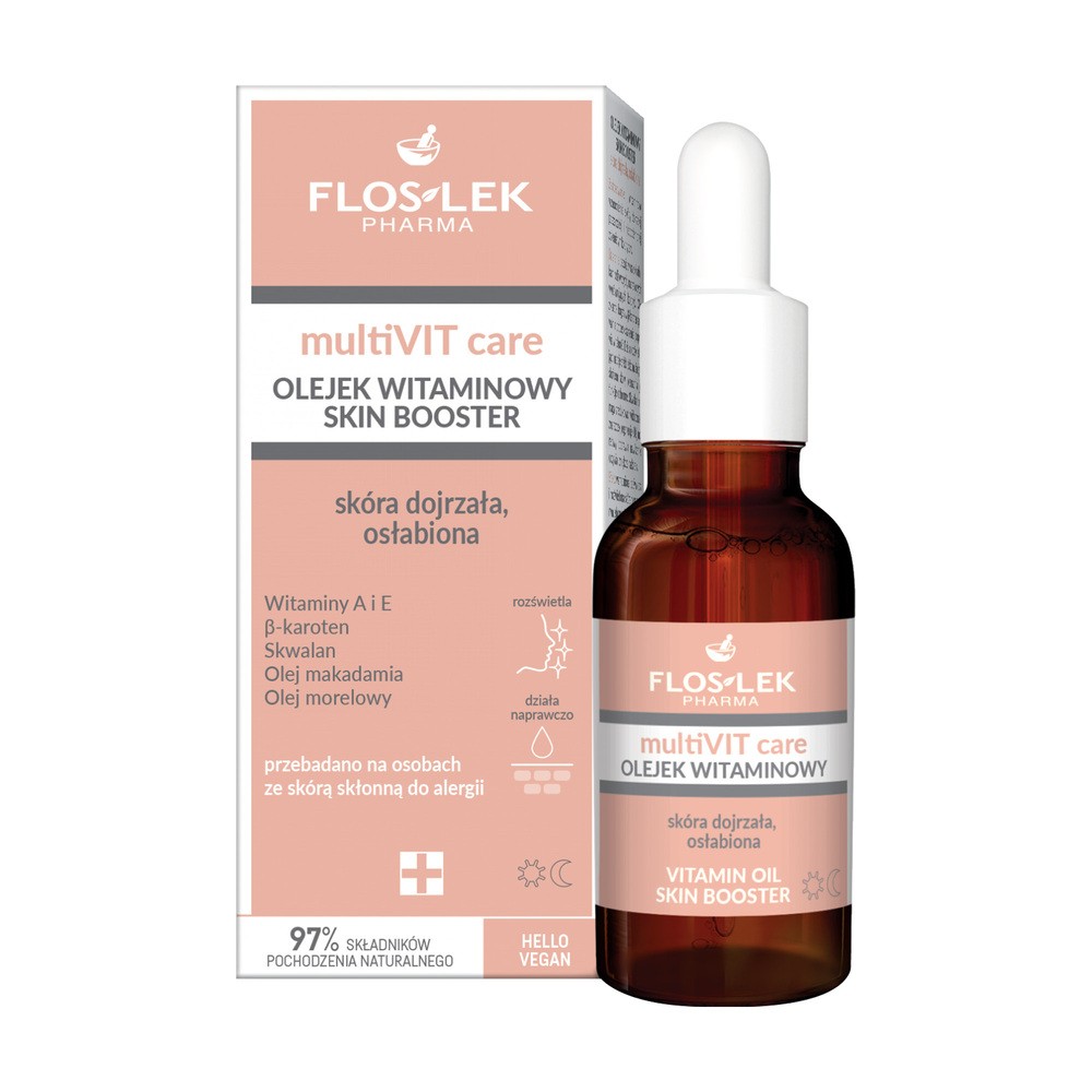 Floslek Pharma MultiVIT Care, olejek witaminowy, Skin Booster, 30 ml