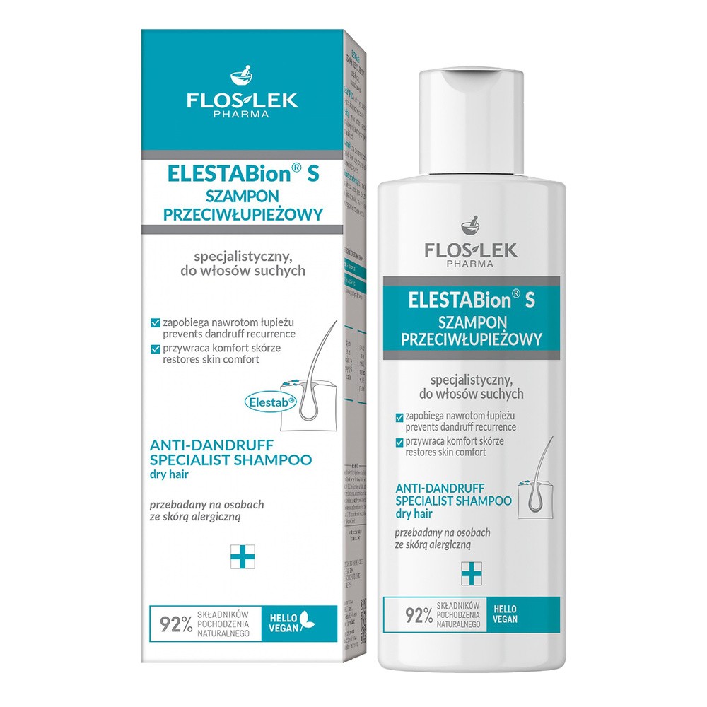 FLOS-LEK ELESTABION S Szampon przeciwłupieżowy - 150 ml