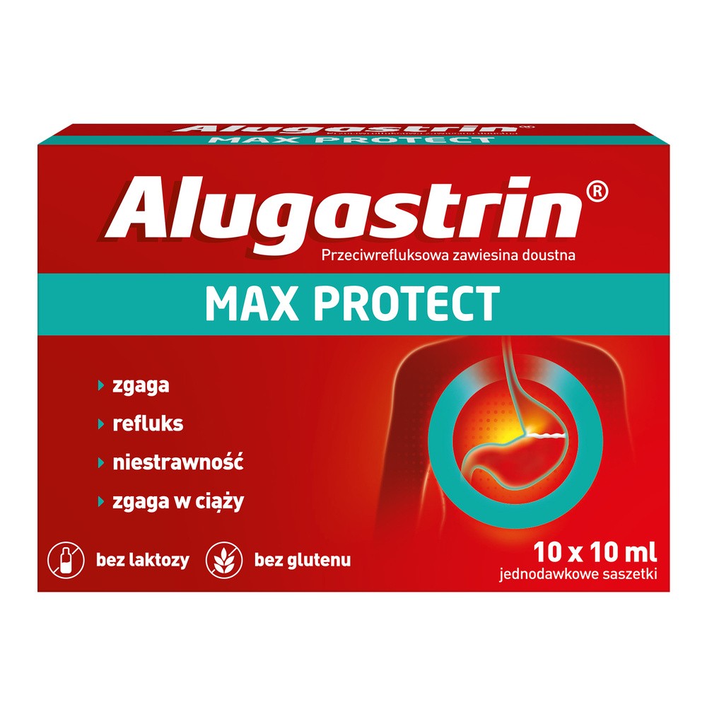 Alugastrin Max Protect, 10 x 10 ml